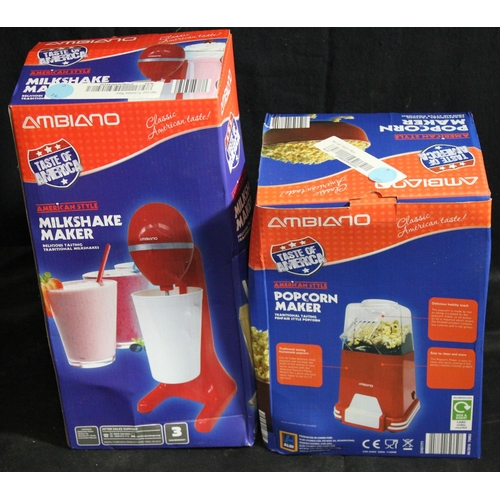 4 - @AMBIANO AMERICAN STYLE MILKSHAKE MAKER & AMBIANO AMERICAN STYLE POPCORN MAKER