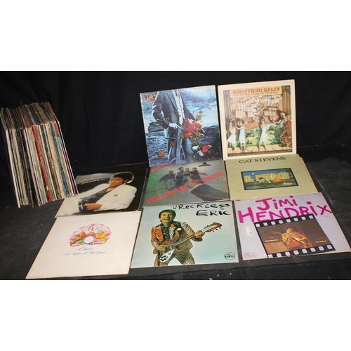 40 - BOX OF RECORDS INCLUDING QUEEN, JIMI HENDRIX