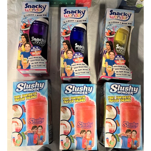 VARIOUS ITEMS NEW STOCK: 3 'SNACKY WONDER' SNACK & DRINK CUPS, 3