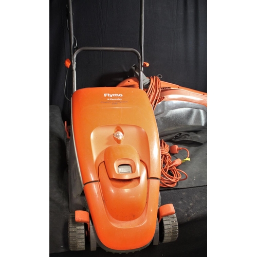 12 - FLYMO POWER COMPACT 330 LAWNMOWER & FLYMO GARDEN VAC 1500