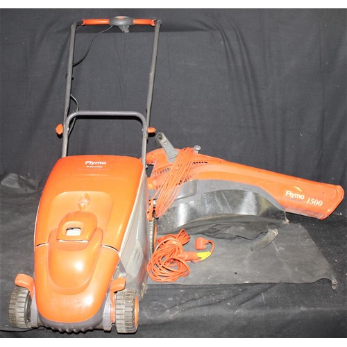 12 - FLYMO POWER COMPACT 330 LAWNMOWER & FLYMO GARDEN VAC 1500