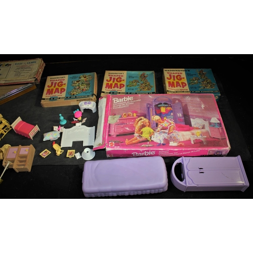 23 - VARIOUS TOYS, GAMES & PUZZLES INCLUDING BARBIE ACCESSORIES