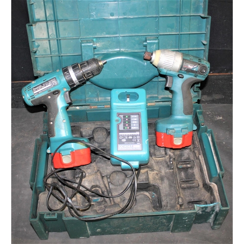 41 - MAKITA 14.4v CORDLESS DRILL & DRIVER TWIN SET