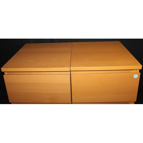 78 - 2 X 2-DRAWER BEDSIDE CHESTS