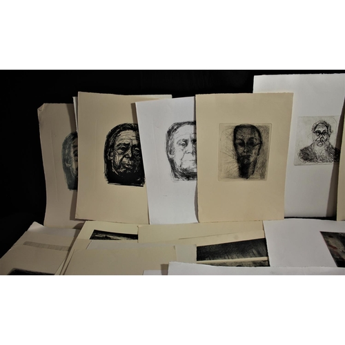 85 - VARIOUS UNFRAMED PRINTS/SKETCHES