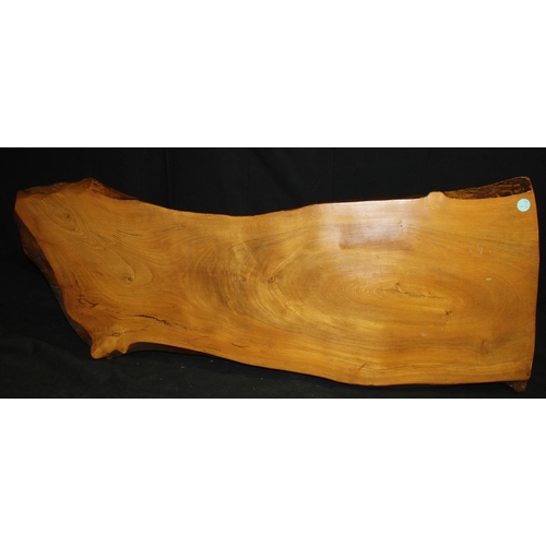 136 - POLISHED TREE TRUNK COFFEE TABLE