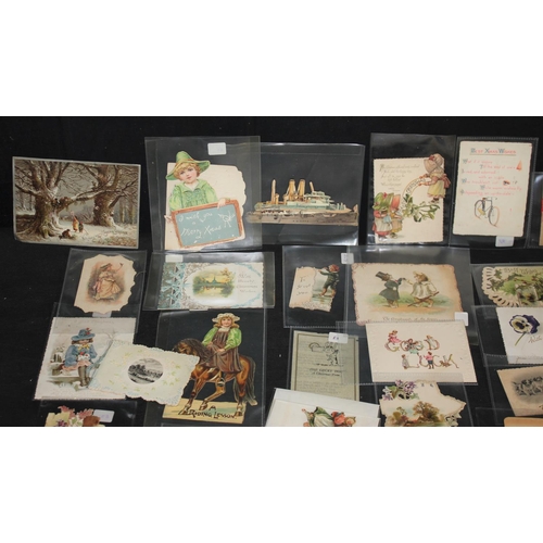 97 - BOX OF GREETING CARDS, MAINLY CHRISTMAS