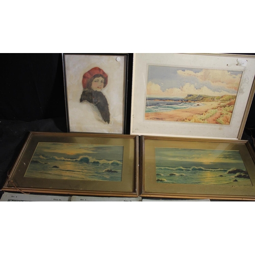 164 - 4 FRAMED PICTURES & 3 VOLUMES INTERNATIONAL ART PAST & PRESENT