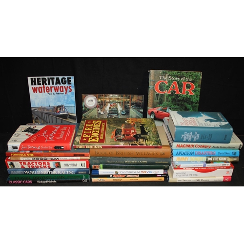 169 - QUANTITY VARIOUS BOOKS INCLUDING RAILWAYS & MOTOR RACING