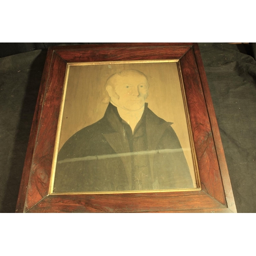 170 - 2 PORTRAITS: 1 IN ROSEWOOD FRAME (28