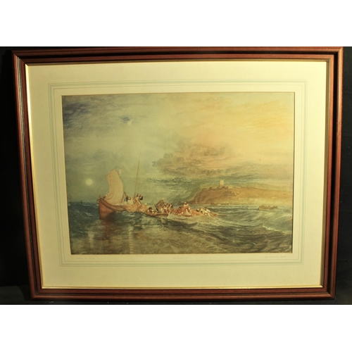 182 - LIMITED EDITION PRINT 120/500 FOLKSTONE FROM THE SEA 1822 - BY JMW TURNER RA (27