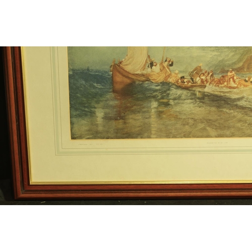 182 - LIMITED EDITION PRINT 120/500 FOLKSTONE FROM THE SEA 1822 - BY JMW TURNER RA (27