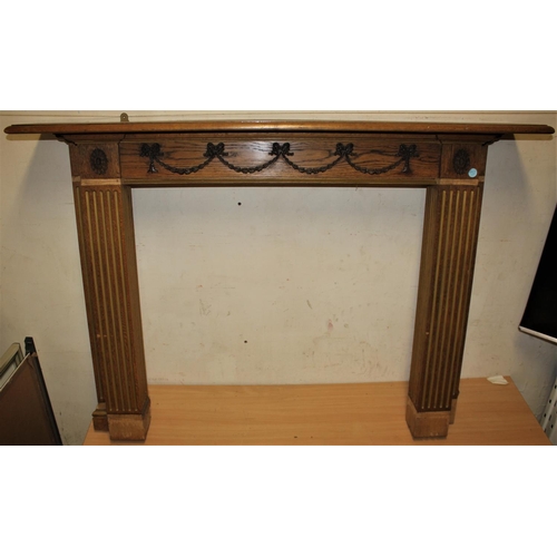 185 - OAK FIRE SURROUND