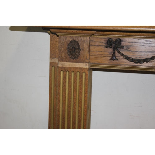 185 - OAK FIRE SURROUND