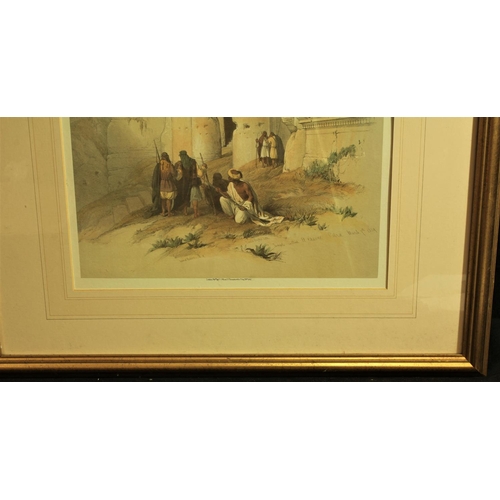 186 - PRINT/REPRINT OF A WATERCOLOUR OF TEMPLE SCENE BY DAVID ROBERTS RA - PUBLISHED BY FG MOON (13