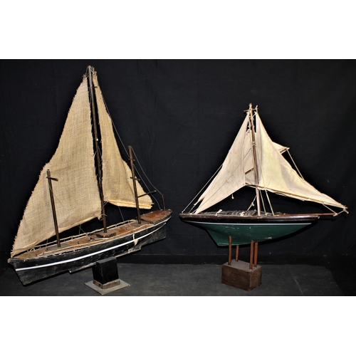 187 - 2 MODEL SAILING BOATS