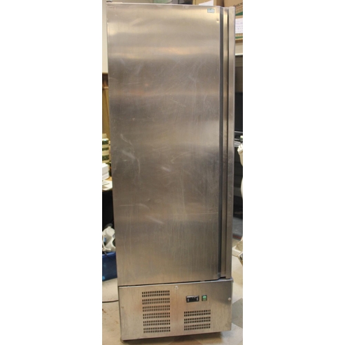 194 - POLAR G591 STAINLESS STEEL SINGLE DOOR UPRIGHT COMMERCIAL FRIDGE