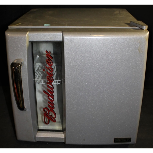 201 - HUSKY BUDWEISER TABLE TOP FRIDGE