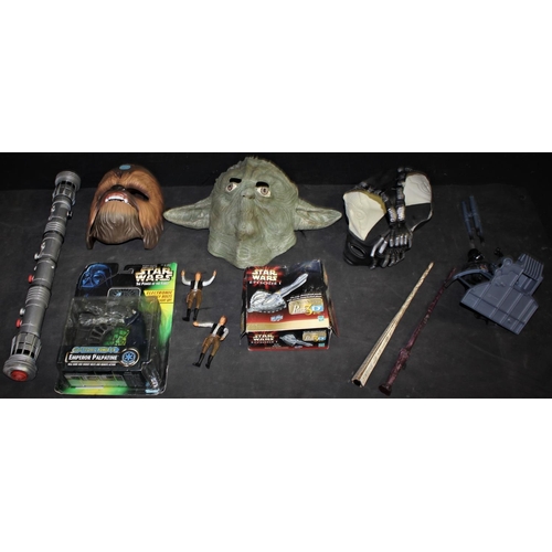 220 - VARIOUS STAR WARS TOYS & MASKS