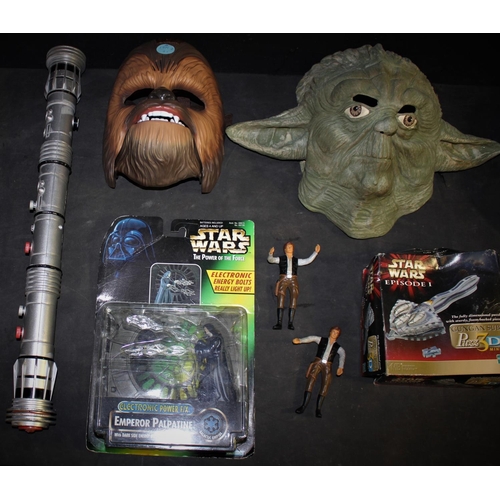 220 - VARIOUS STAR WARS TOYS & MASKS