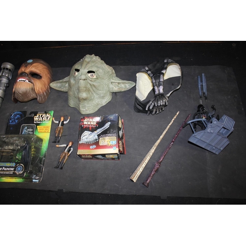 220 - VARIOUS STAR WARS TOYS & MASKS