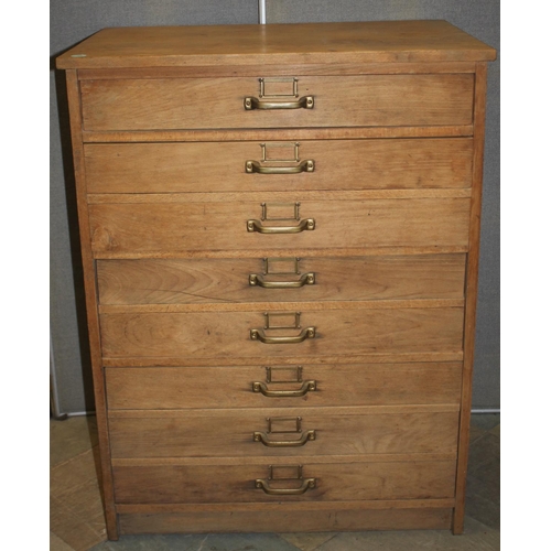 249 - OFFICE CHEST OF 4 GRADUATED DRAWERS