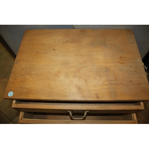 249 - OFFICE CHEST OF 4 GRADUATED DRAWERS