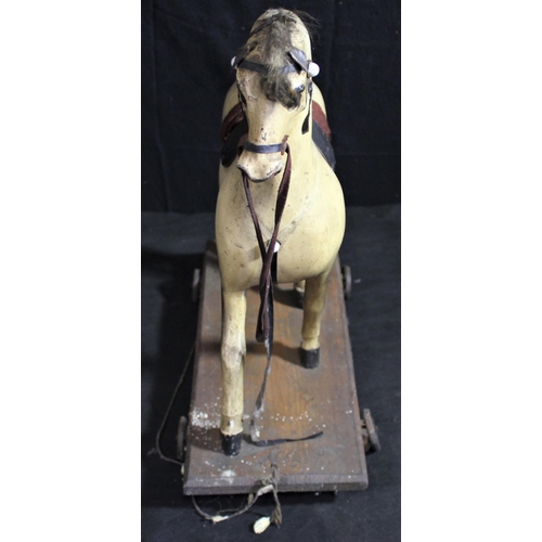 251 - EARLY 19th CENTURY CHILD'S PULL ALONG HORSE