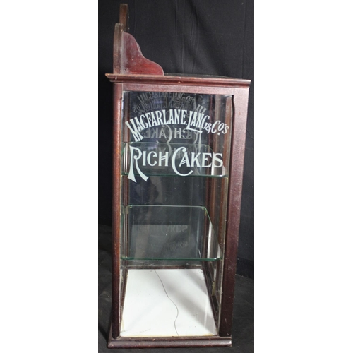 276 - MACFARLANE LANG & CO RICH CAKES COUNTER TOP DISPLAY UNIT - BASE CRACKED