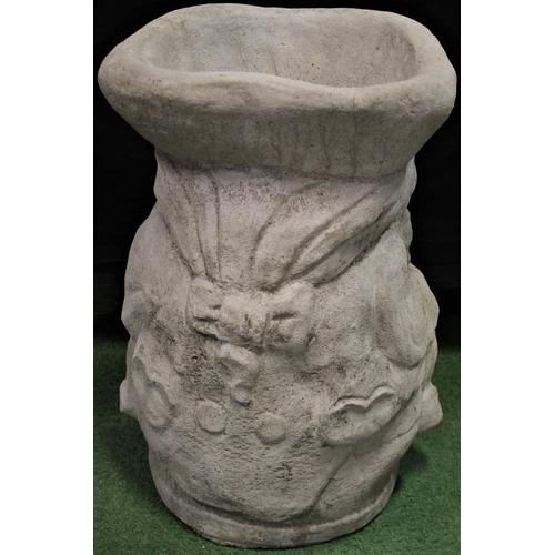 288 - STONEWORK 'TOBY JUG' DEEP PLANTER/UMBRELLA STAND (17