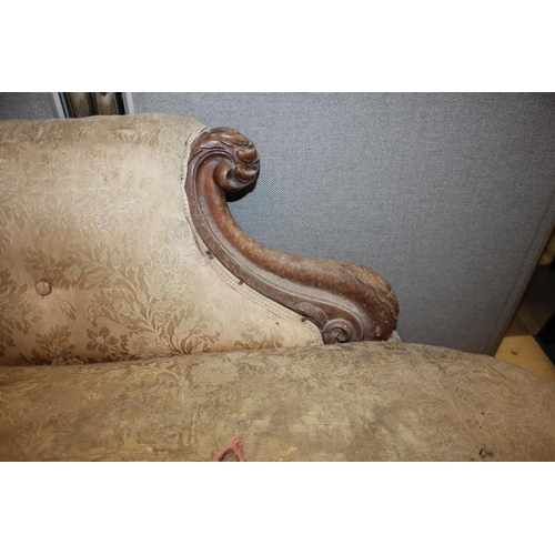 292 - VICTORIAN CHAISE LOUNGE - REQUIRES REPAIR