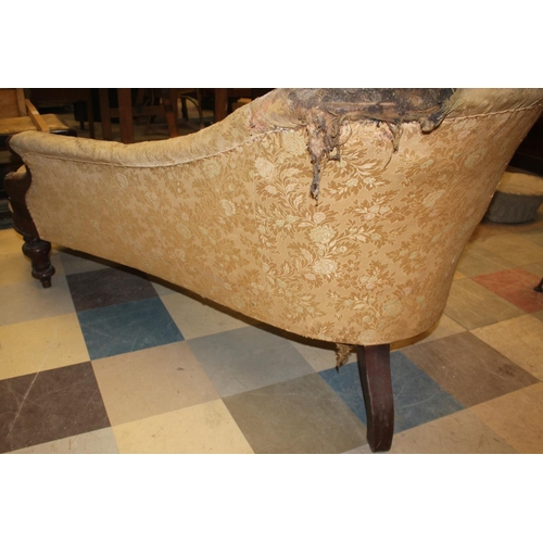 292 - VICTORIAN CHAISE LOUNGE - REQUIRES REPAIR