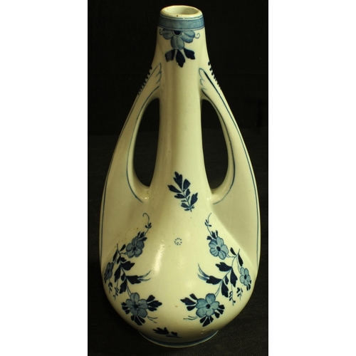 296 - HAND PAINTED DELFT VASE c1920'S (11.5