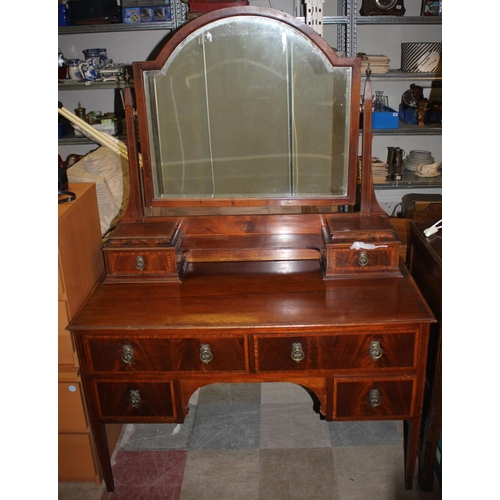 299 - MAHOGANY INLAID DRESSING TABLE