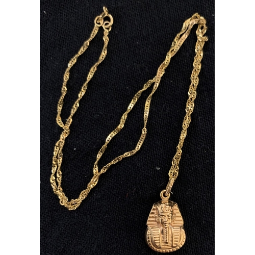 332 - 9ct GOLD CHAIN - LENGTH 18