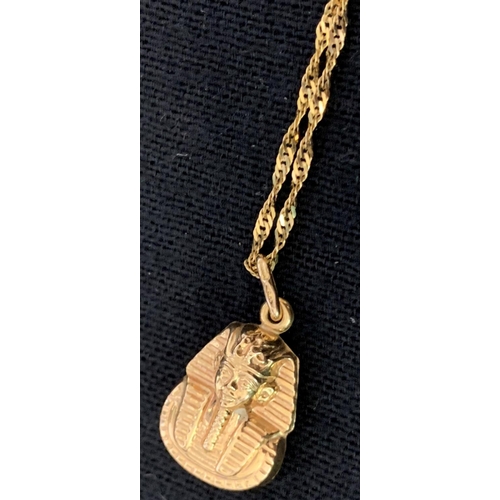 332 - 9ct GOLD CHAIN - LENGTH 18