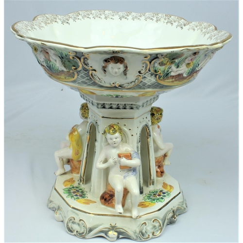 33 - DECORATIVE CHERUB BOWL - EREIRAS VALADO PORTUGAL