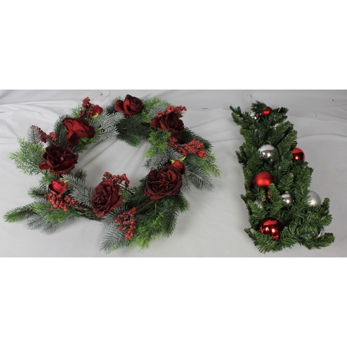 41 - 10 VARIOUS CHRISTMAS WREATHS (7 WITH BOXES)