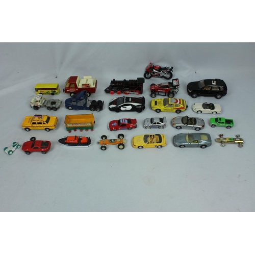 57 - BOX VARIOUS DIE CAST VEHICLES - PLAY WORN