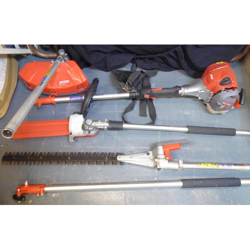 69 - MITOX 28MT PETROL GARDEN MULTI-TOOL WITH ATTACHMENTS (PETROL ITEM SOLD AS VIEWED)