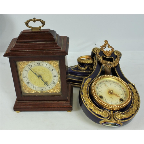 96 - VARIOUS CLOCKS & BAROMETERS (1 CLOCK DAMAGED, 1 INCOMPLETE)