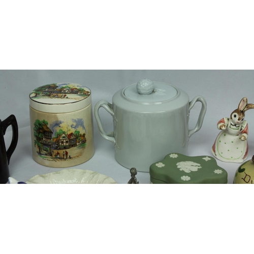 103 - MISCELLANEOUS GOODS INCLUDING GLAZED POT & WHIMSIES