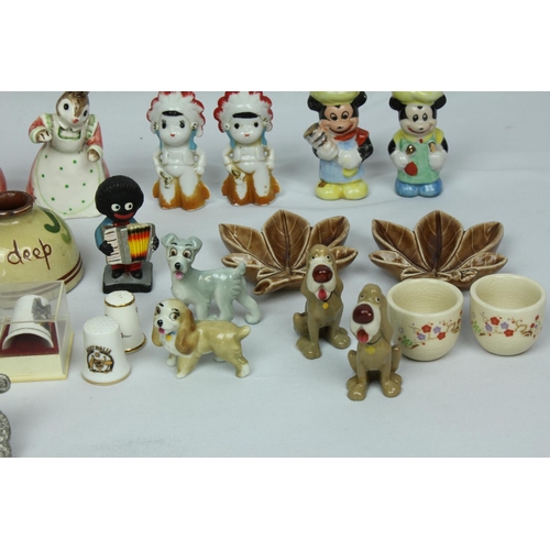 103 - MISCELLANEOUS GOODS INCLUDING GLAZED POT & WHIMSIES