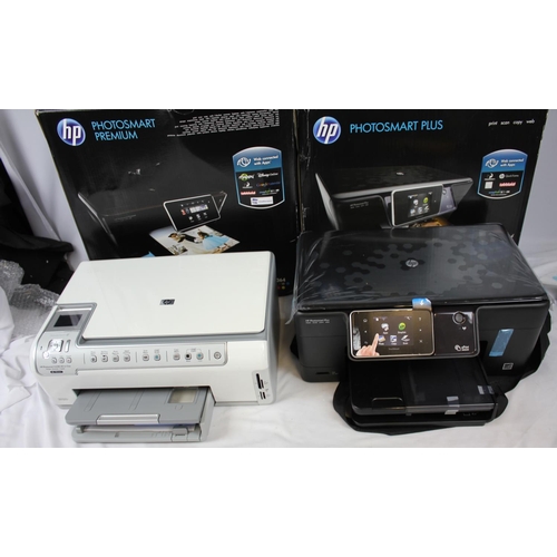 107 - 2 HP PRINTERS: PHOTOSMART EXPRESS (IN WRONG BOX) & PHOTOSMART PLUS - WITHDRAWN