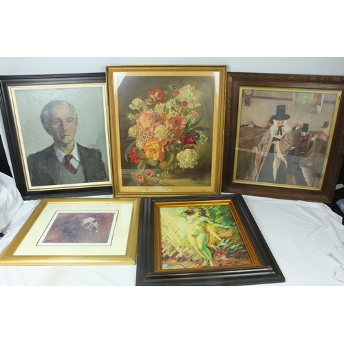 111 - 5 VARIOUS FRAMED PICTURES