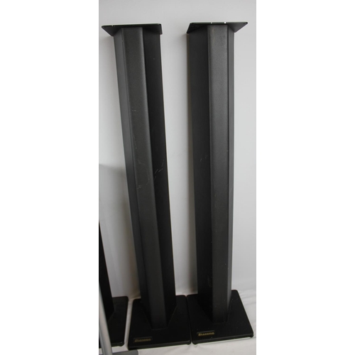 130 - 3 PAIRS OF VARIOUS HEIGHT ATACAMA SPEAKER STANDS