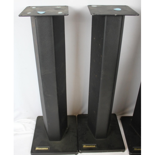 130 - 3 PAIRS OF VARIOUS HEIGHT ATACAMA SPEAKER STANDS