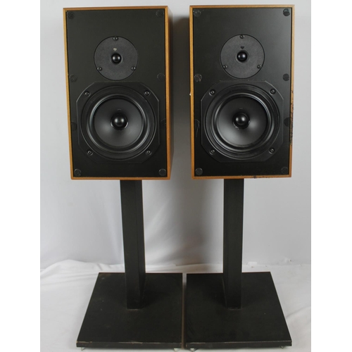 134 - 2 A&R CAMBRIDGE SPEAKERS ON STANDS