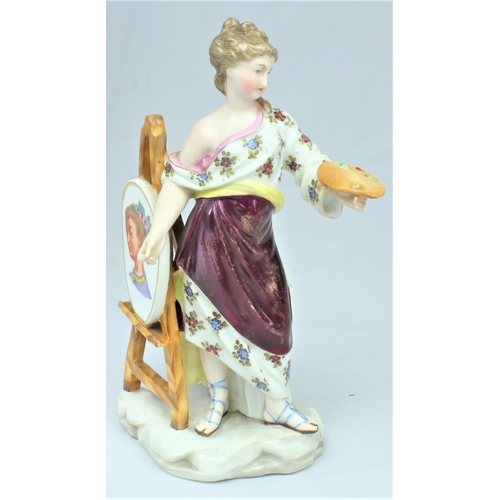 148 - HAND PAINTED PORCELAIN FIGURINE OF ARTIST