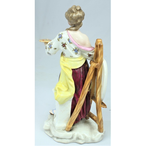 148 - HAND PAINTED PORCELAIN FIGURINE OF ARTIST